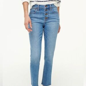 J. CREW - high rise Skinny Light Wash  10”